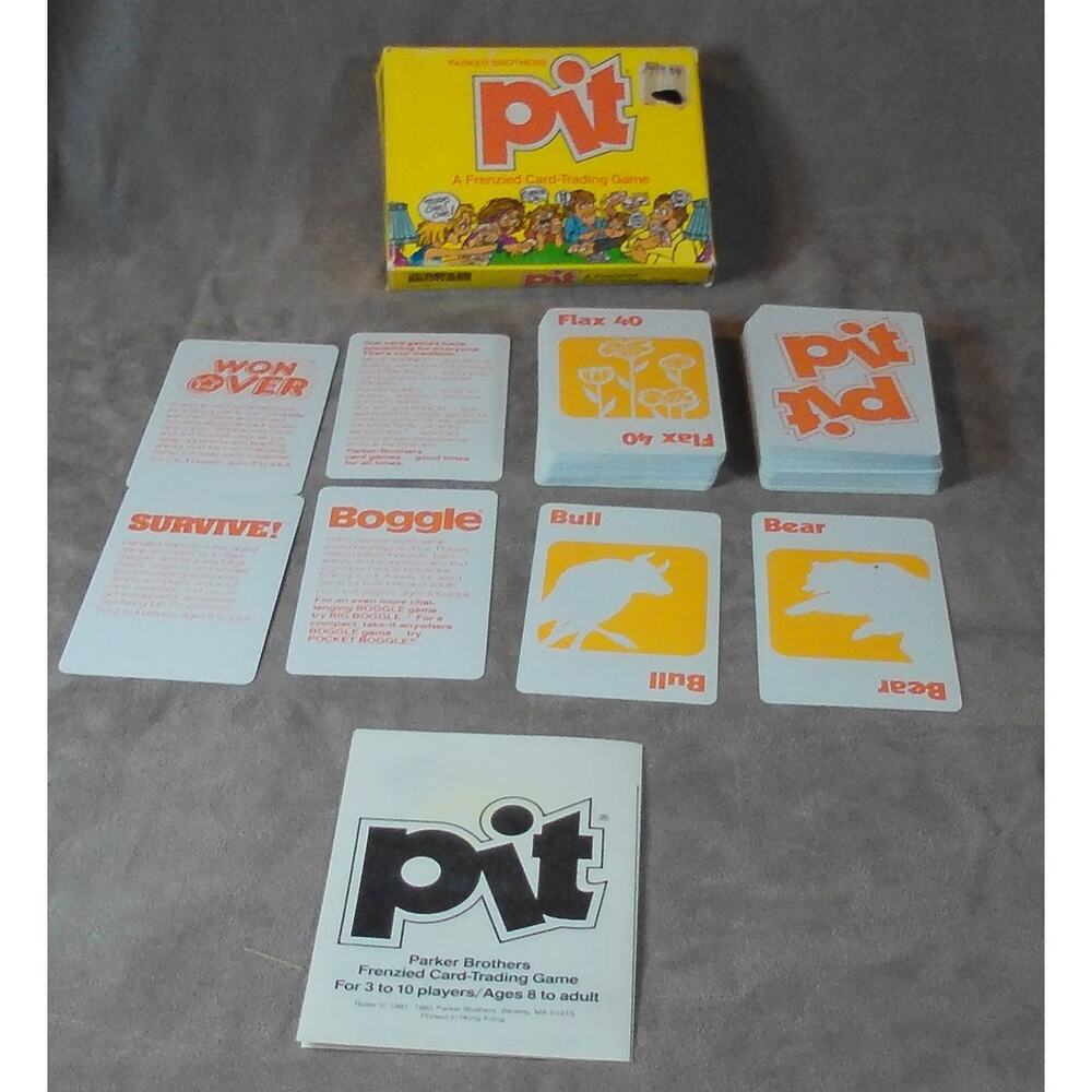 1983 Pit Frenzied Card Trading Game Complete Vintage Parker Bros #712 - Picture 2 of 7